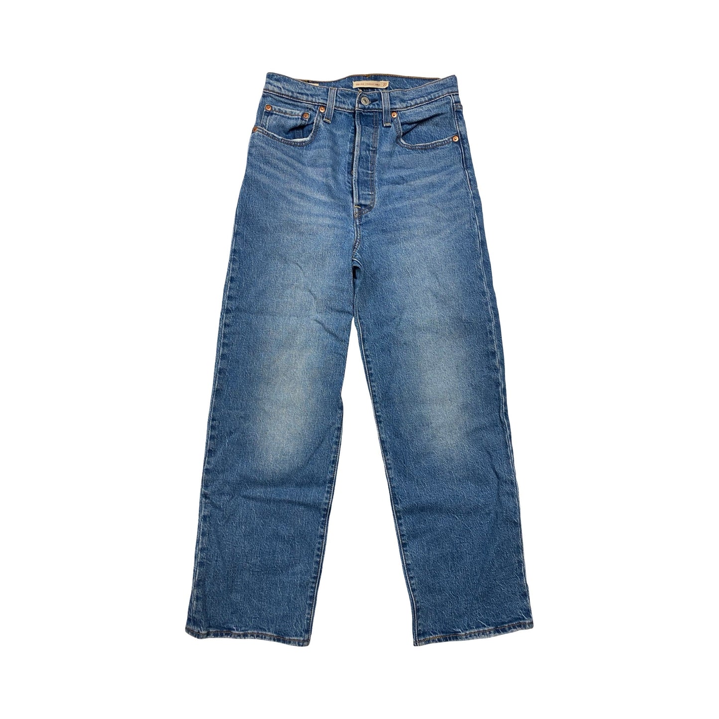Jeans Straight By Levis In Blue Denim, Size:4