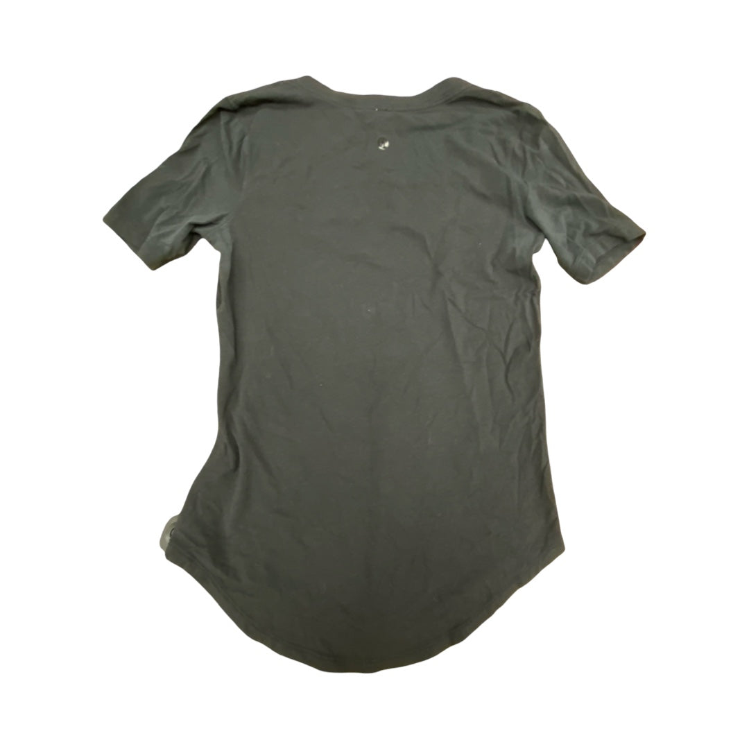 Athletic Top Ss By Lululemon In Black, Size:S