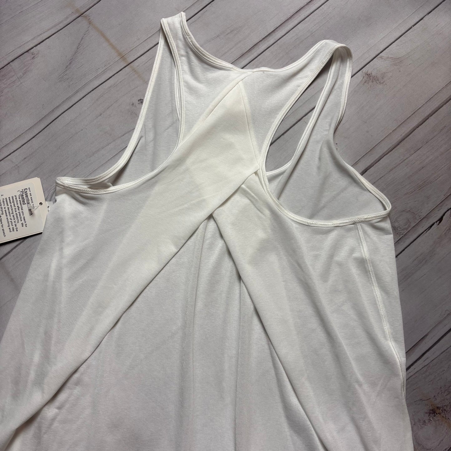 Athletic Tank Top By Lululemon In White, Size: S