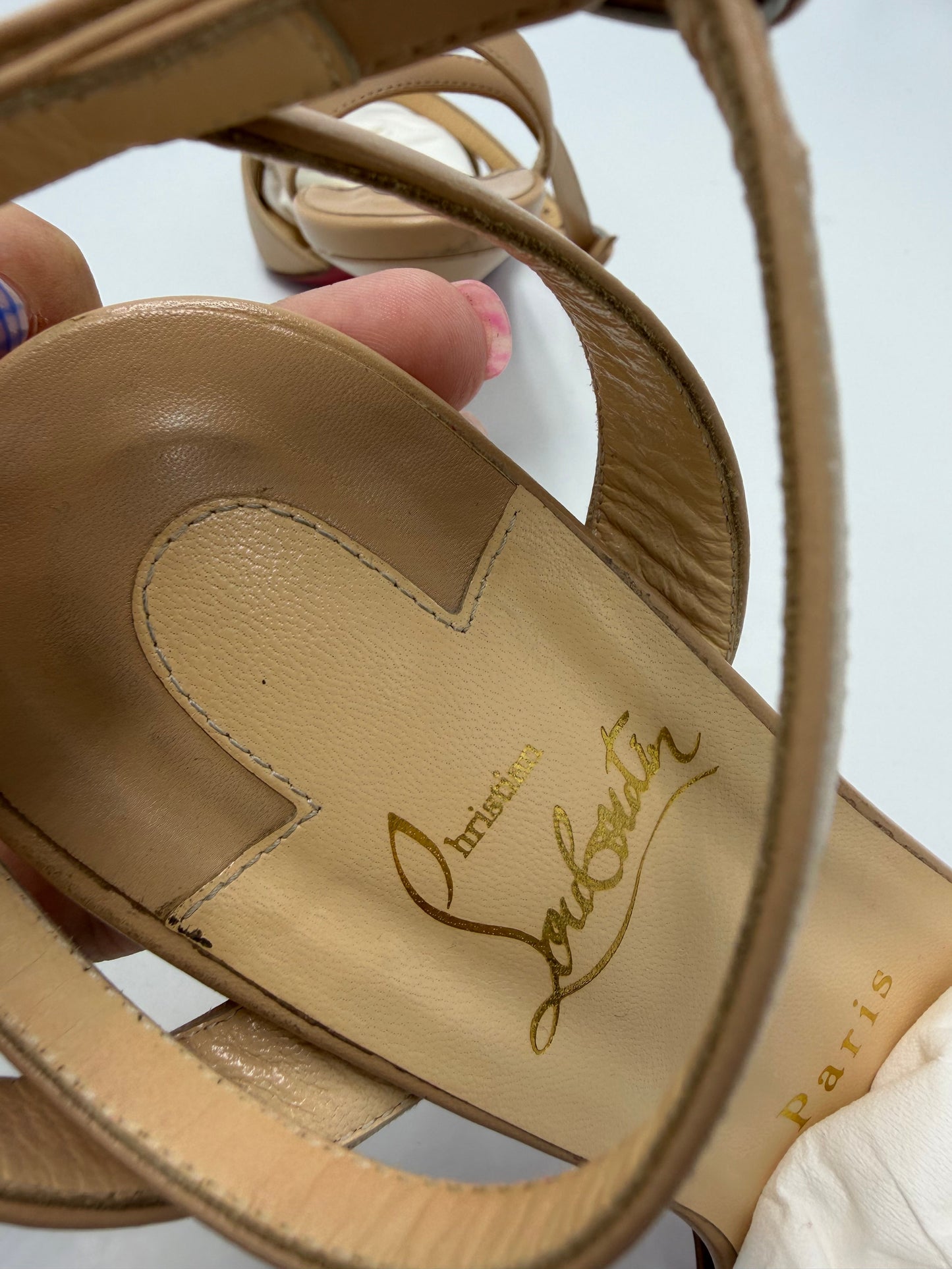 Christian Louboutin Trezuma 85 Luxury Shoes, Size: 6