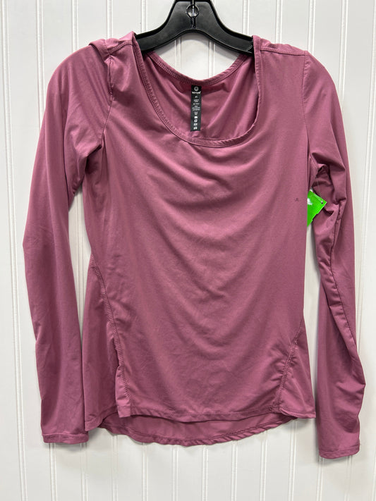 Athletic Top Ls Collar By 90 Degrees By Reflex In Pink, Size:Xs