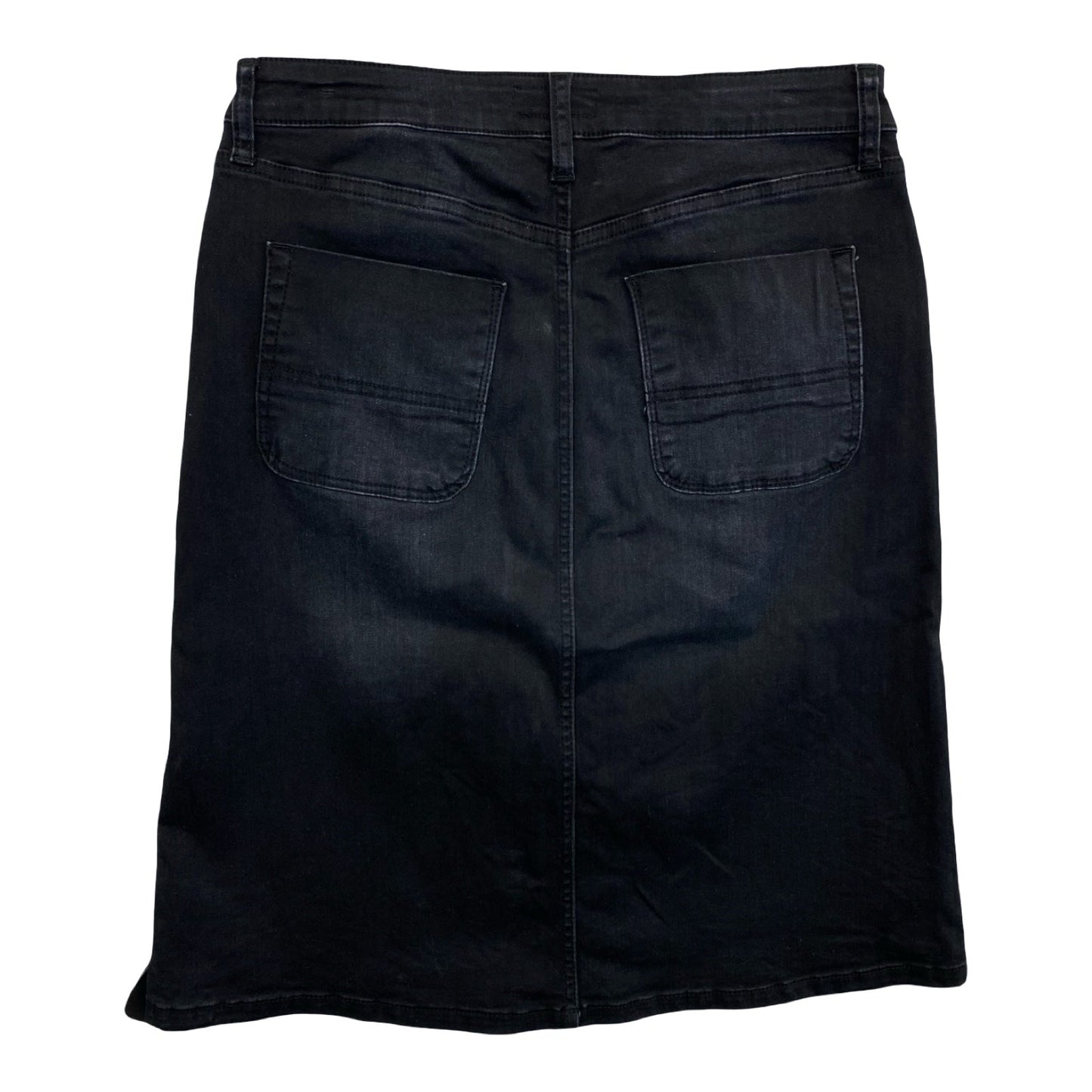 Skirt Midi By Kut In Black Denim, Size:8