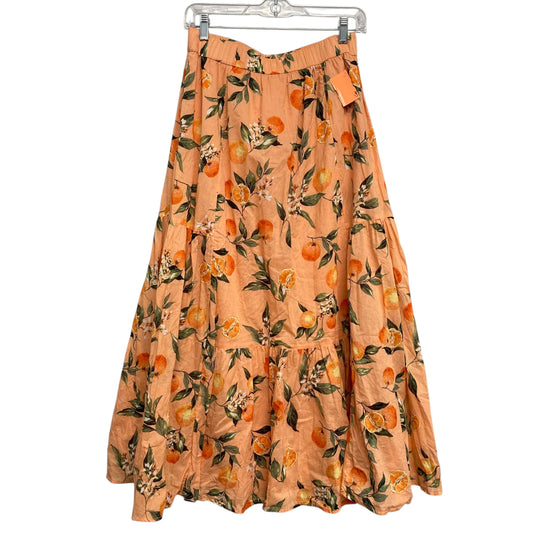 Skirt Maxi By Loft In Orange, Size:4