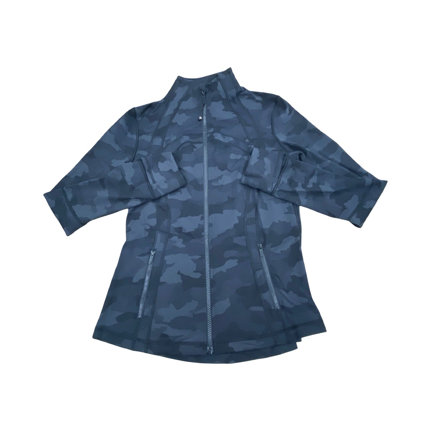 Athletic Jacket By Lululemon In Camouflage Print, Size:10