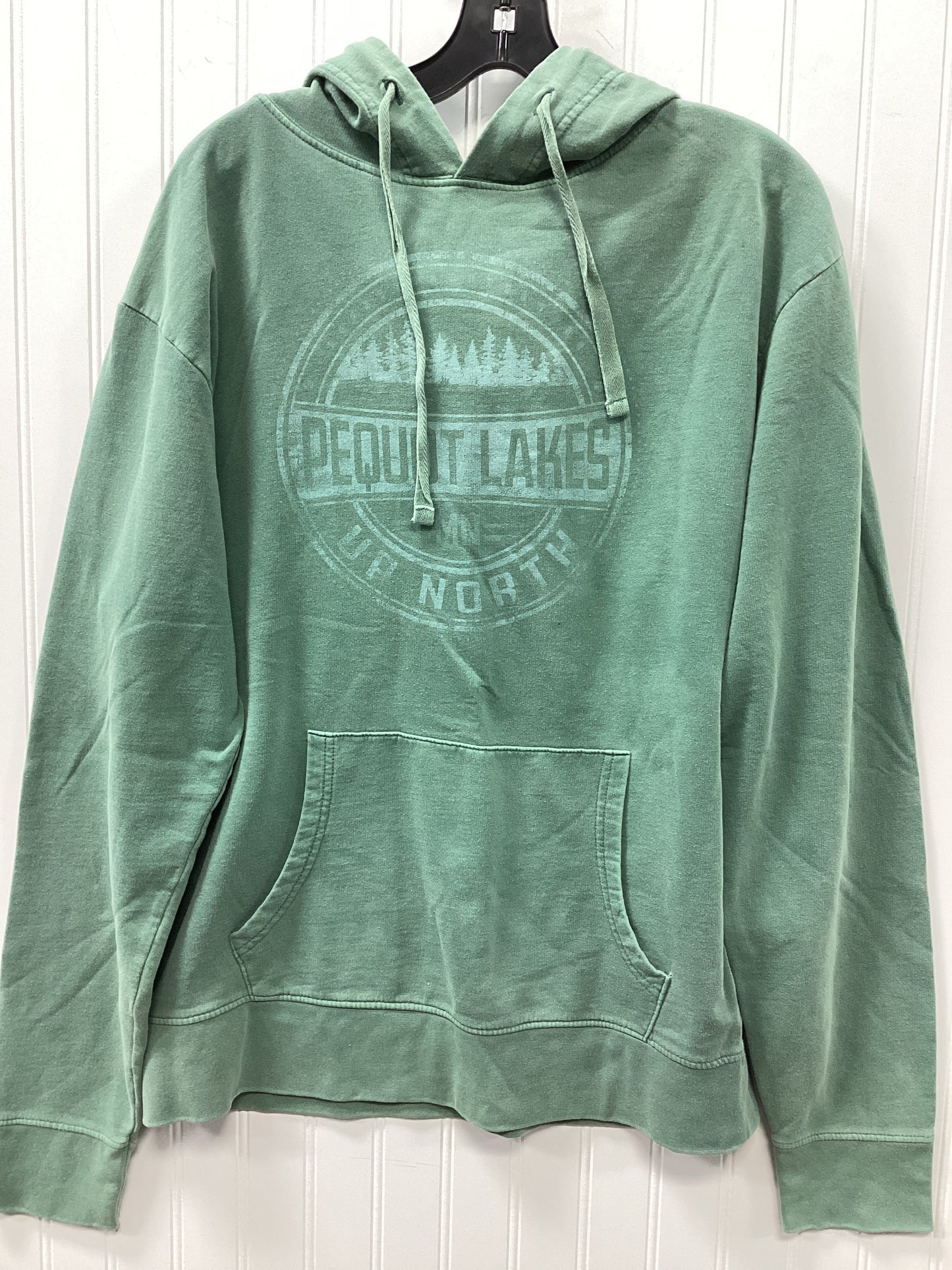 Sweatshirt Hoodie By Cmc In Green, Size:L