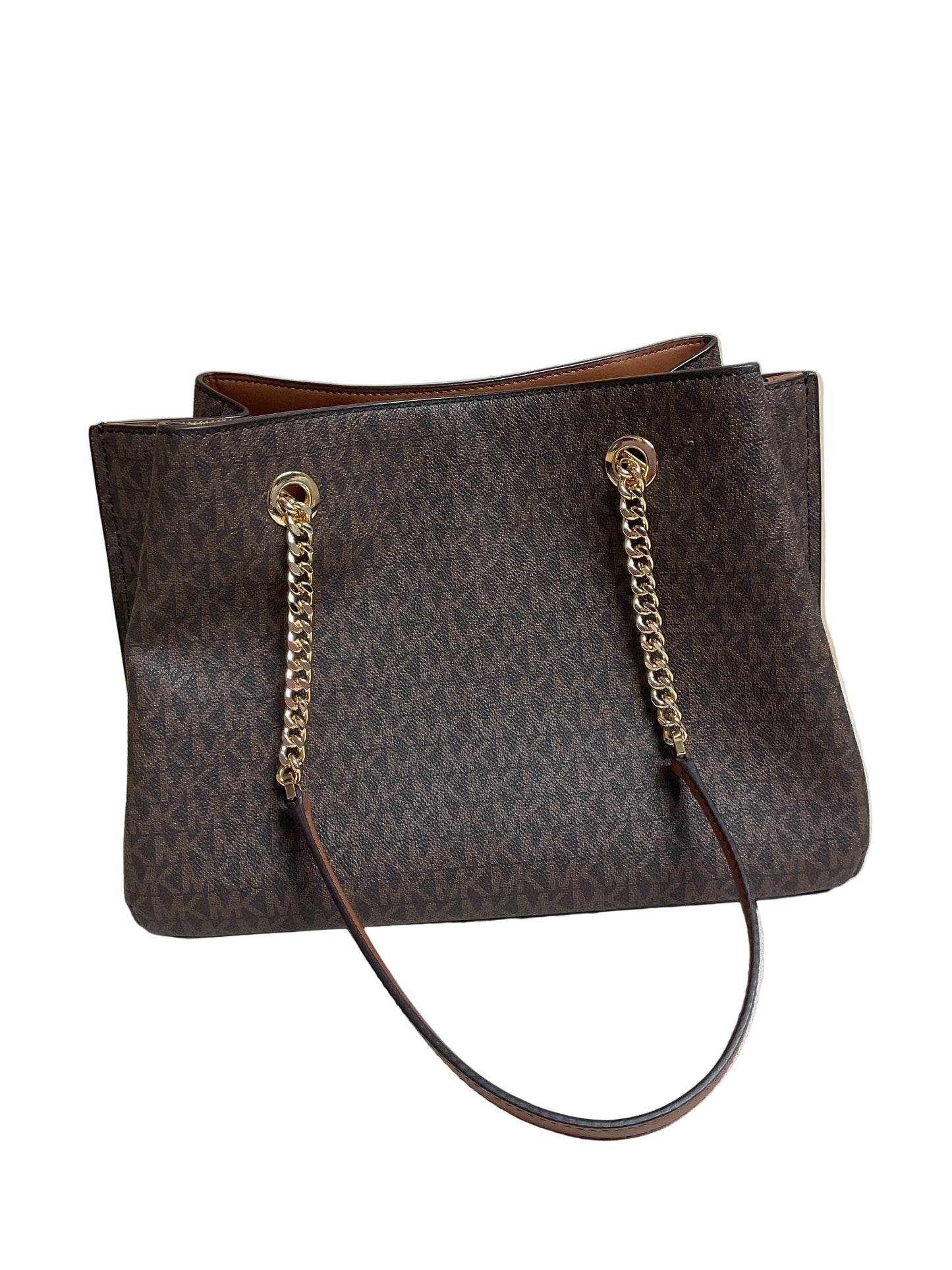 Handbag Designer By Michael Kors In Brown, Size:Medium