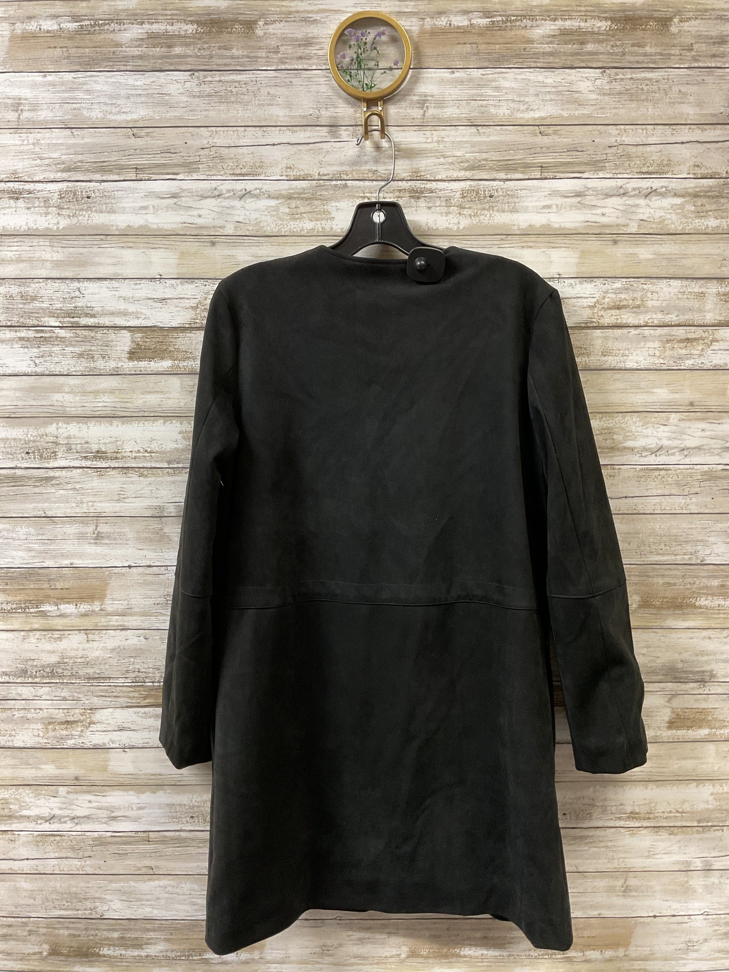 Coat Trench Coat By Calvin Klein In Black, Size:M