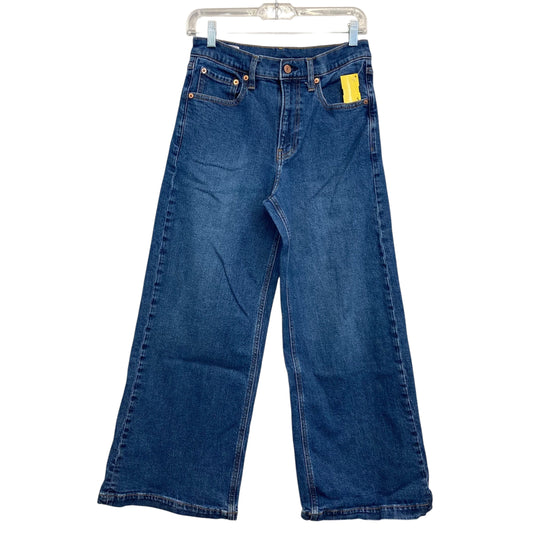 Jeans Wide Leg By Gap In Blue Denim, Size:6P
