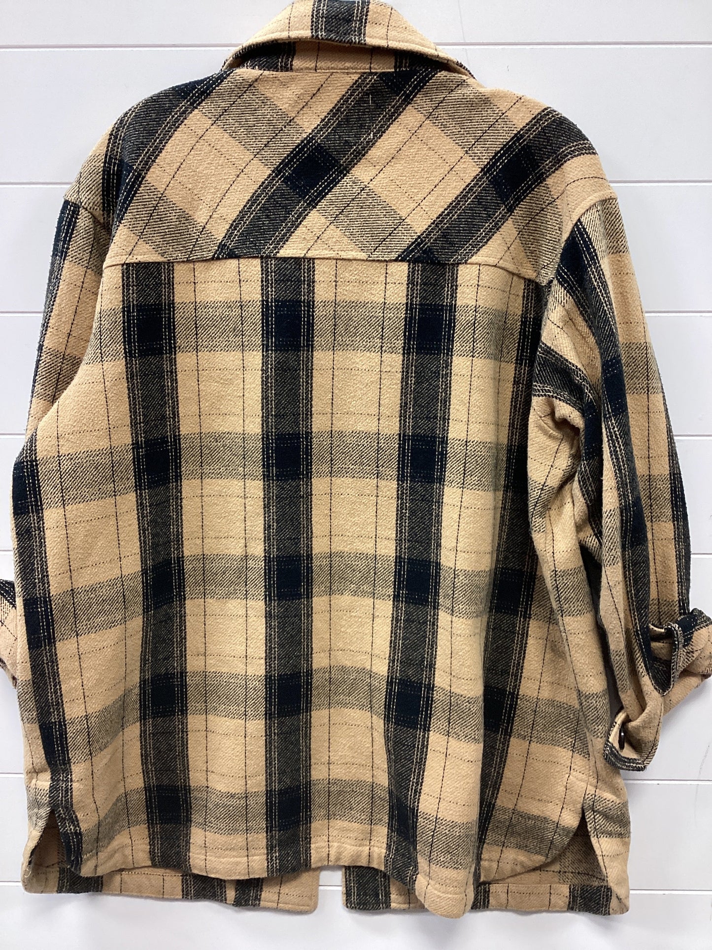 Jacket Fleece By Lucky Brand In Tan, Size:S