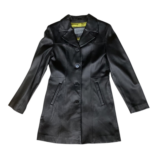 Jacket Leather By Wilsons Leather In Black, Size:M