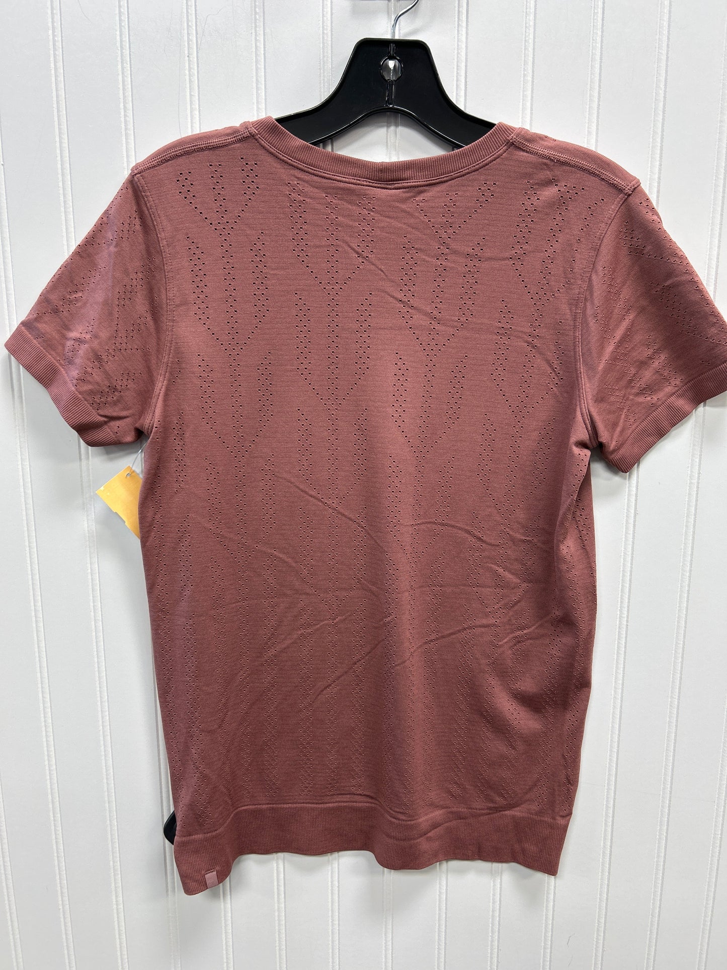 Athletic Top Ss By Lululemon In Mauve, Size:M