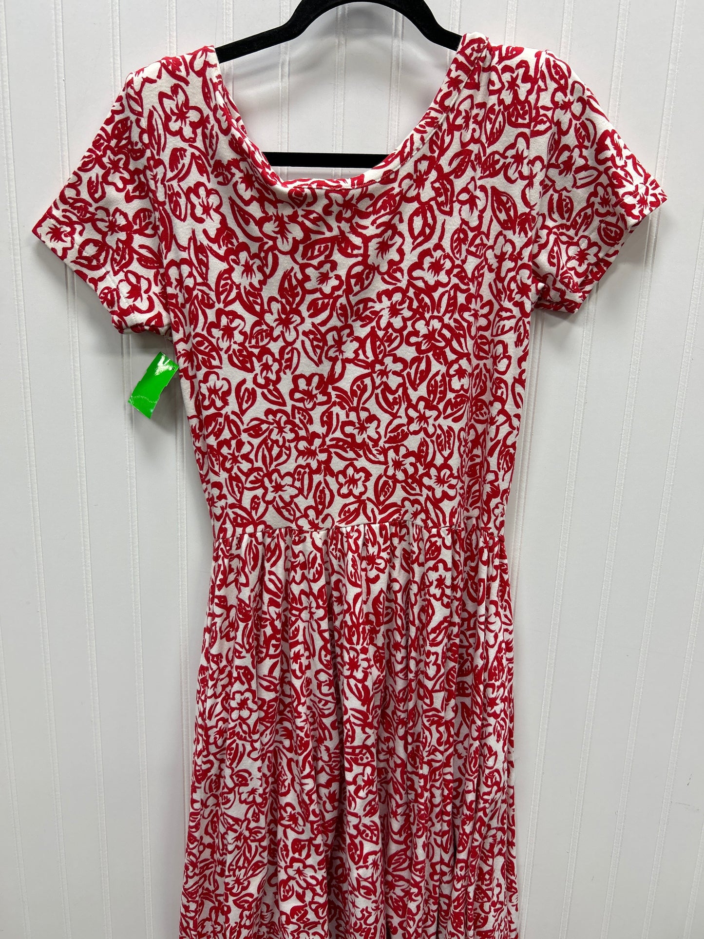 Dress Casual Maxi By Clothes Mentor In Red & White, Size:M