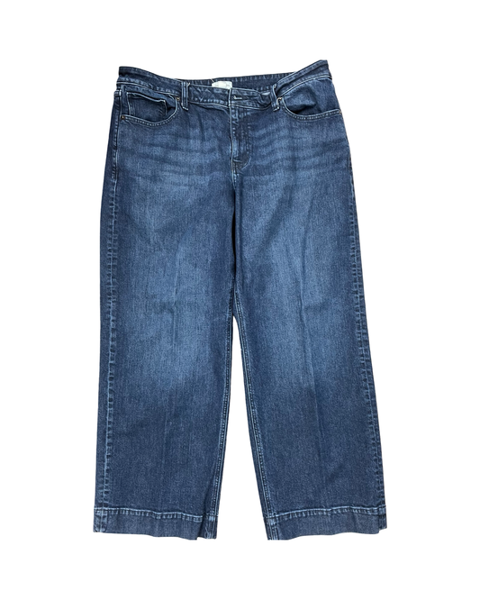 Jeans Wide Leg By Maurices In Blue Denim, Size:18