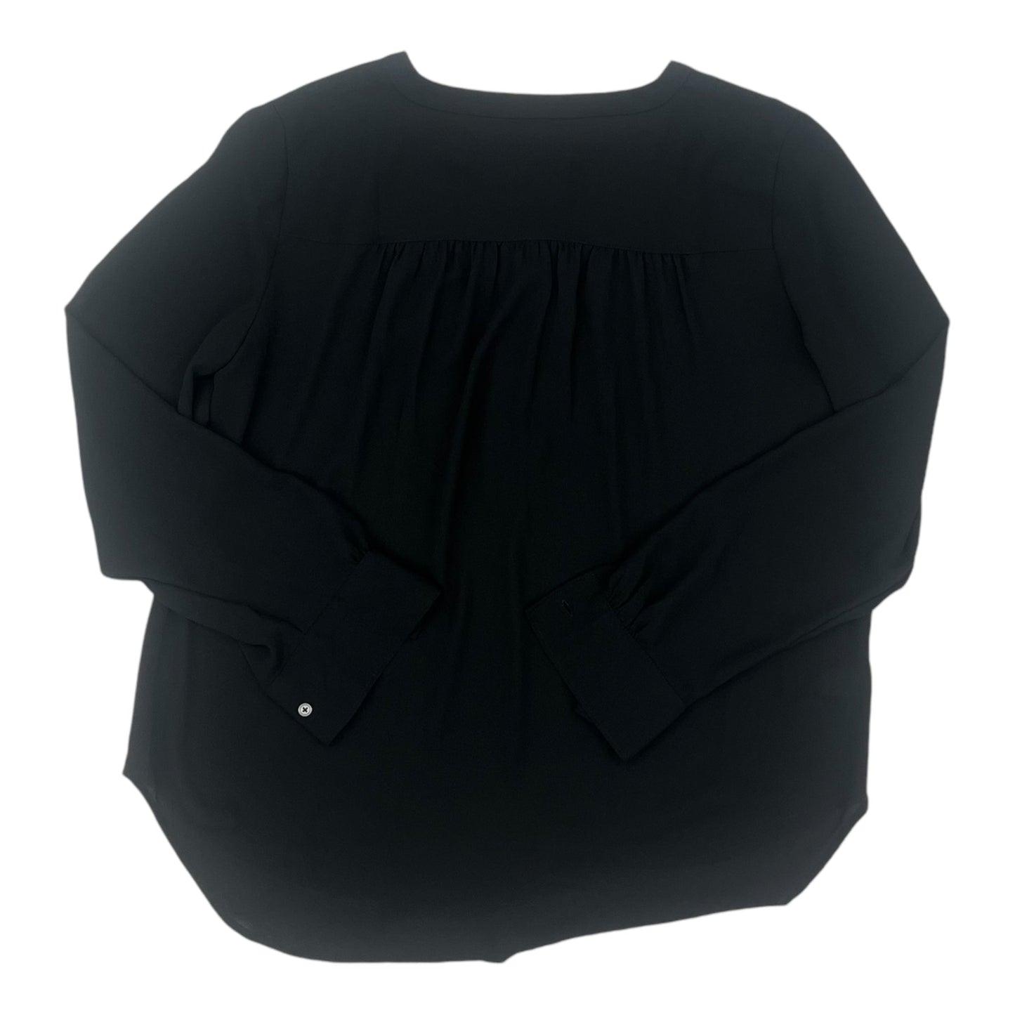 Blouse Ls By Loft In Black, Size:S