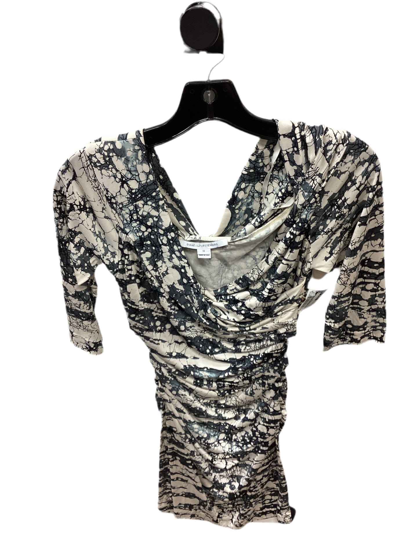 Dress Designer By Diane Von Furstenberg In Cream, Size:10