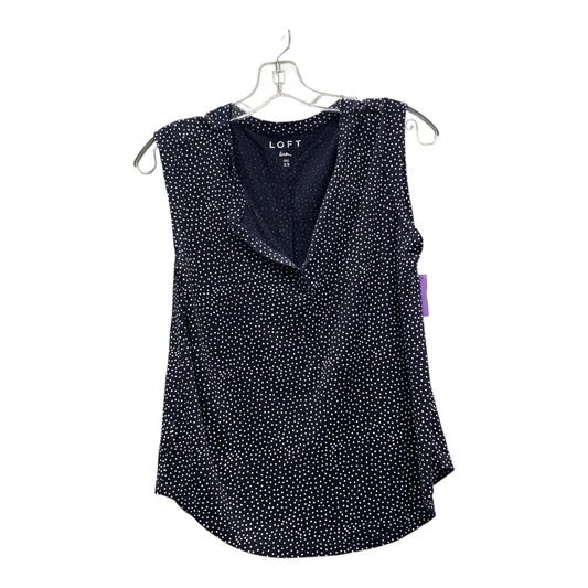 Top Sleeveless By Loft In Blue, Size:Xs