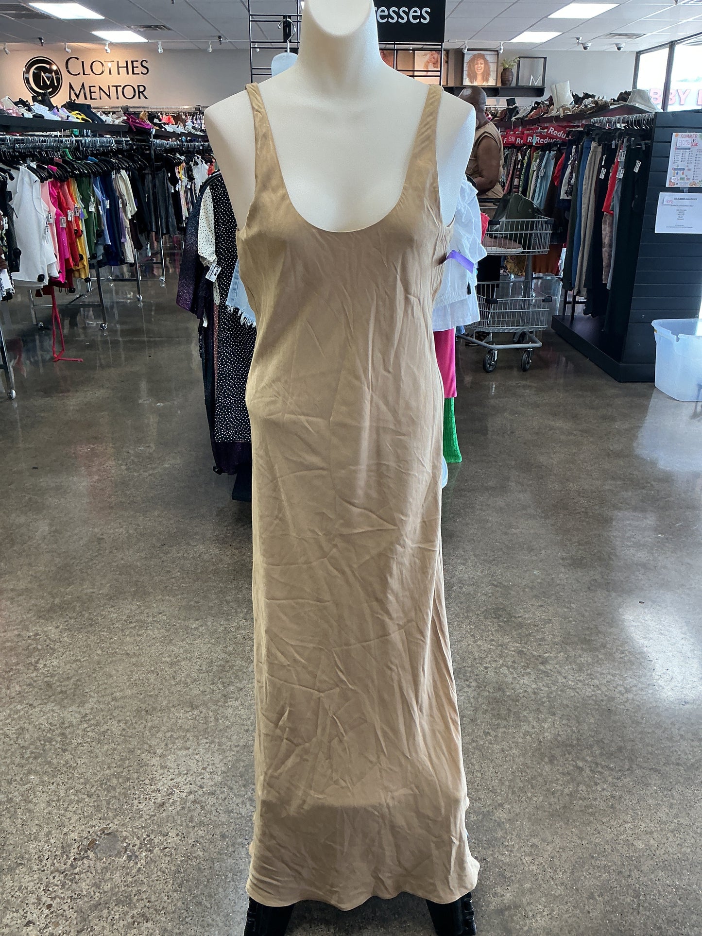 Dress Casual Maxi By Line & Dot In Tan, Size:S