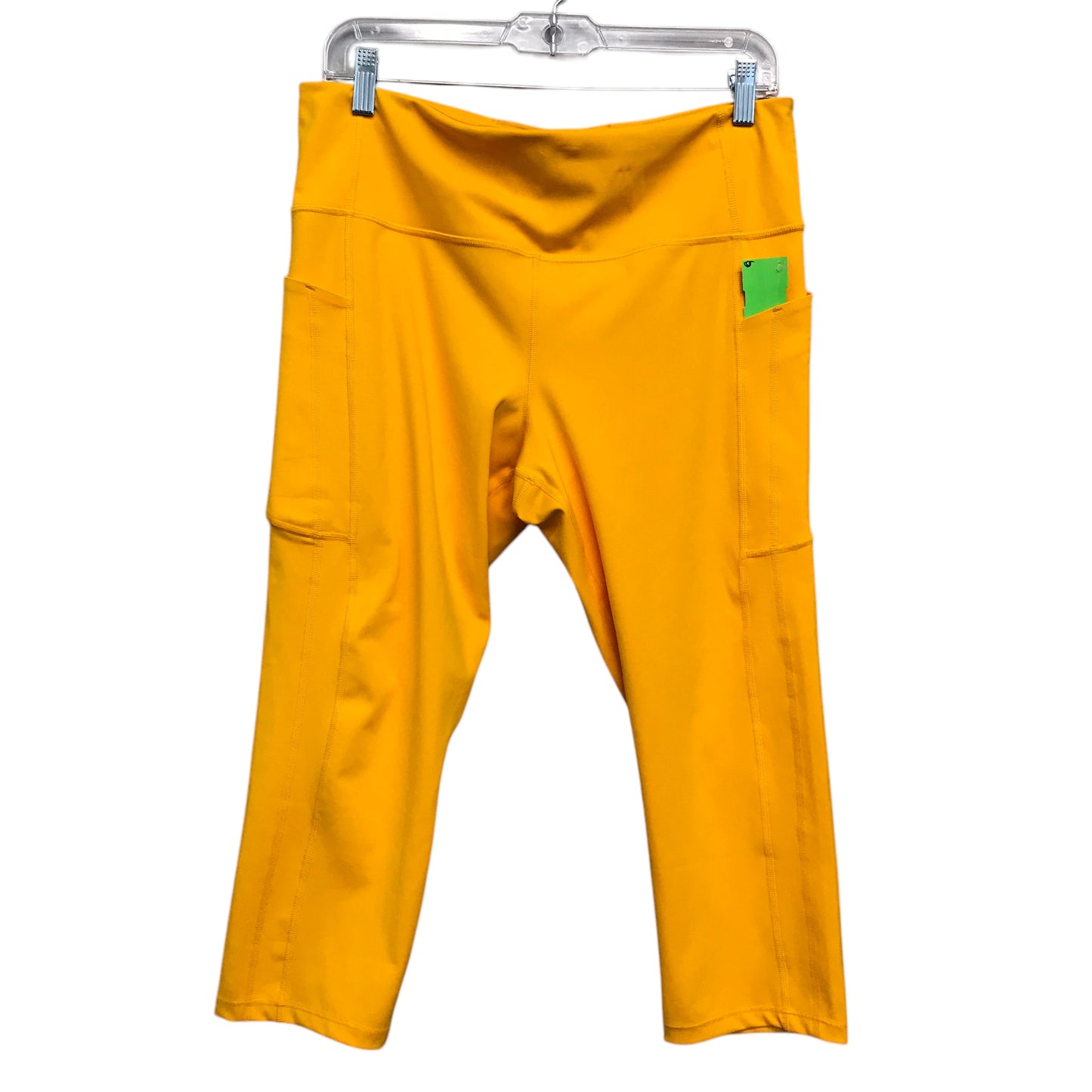 Athletic Capris By Athleta In Yellow, Size:Xl