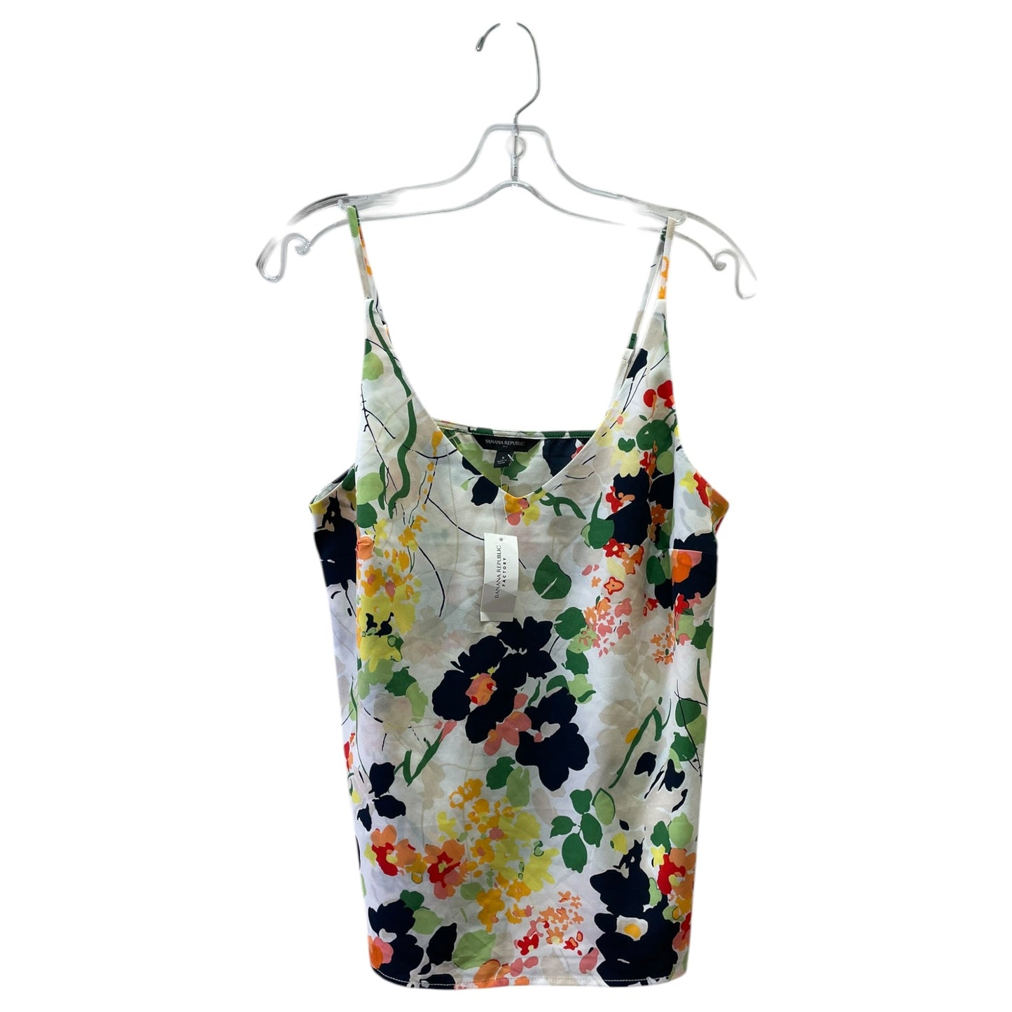 Blouse Sleeveless By Banana Republic In Floral Print, Size:S