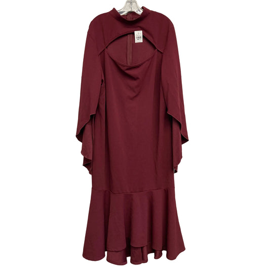 Dress Work By Ashley Stewart In Red, Size:2X