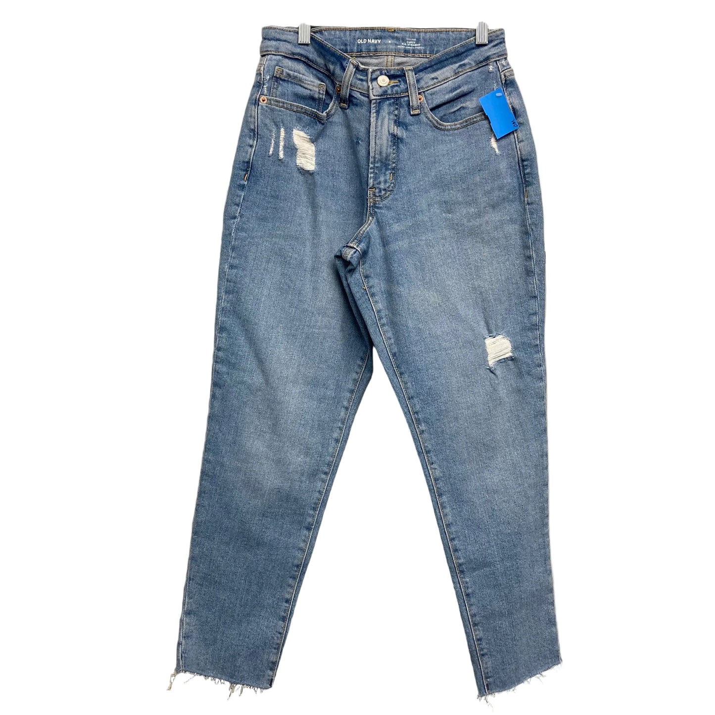 Jeans Straight By Old Navy In Blue Denim, Size:4