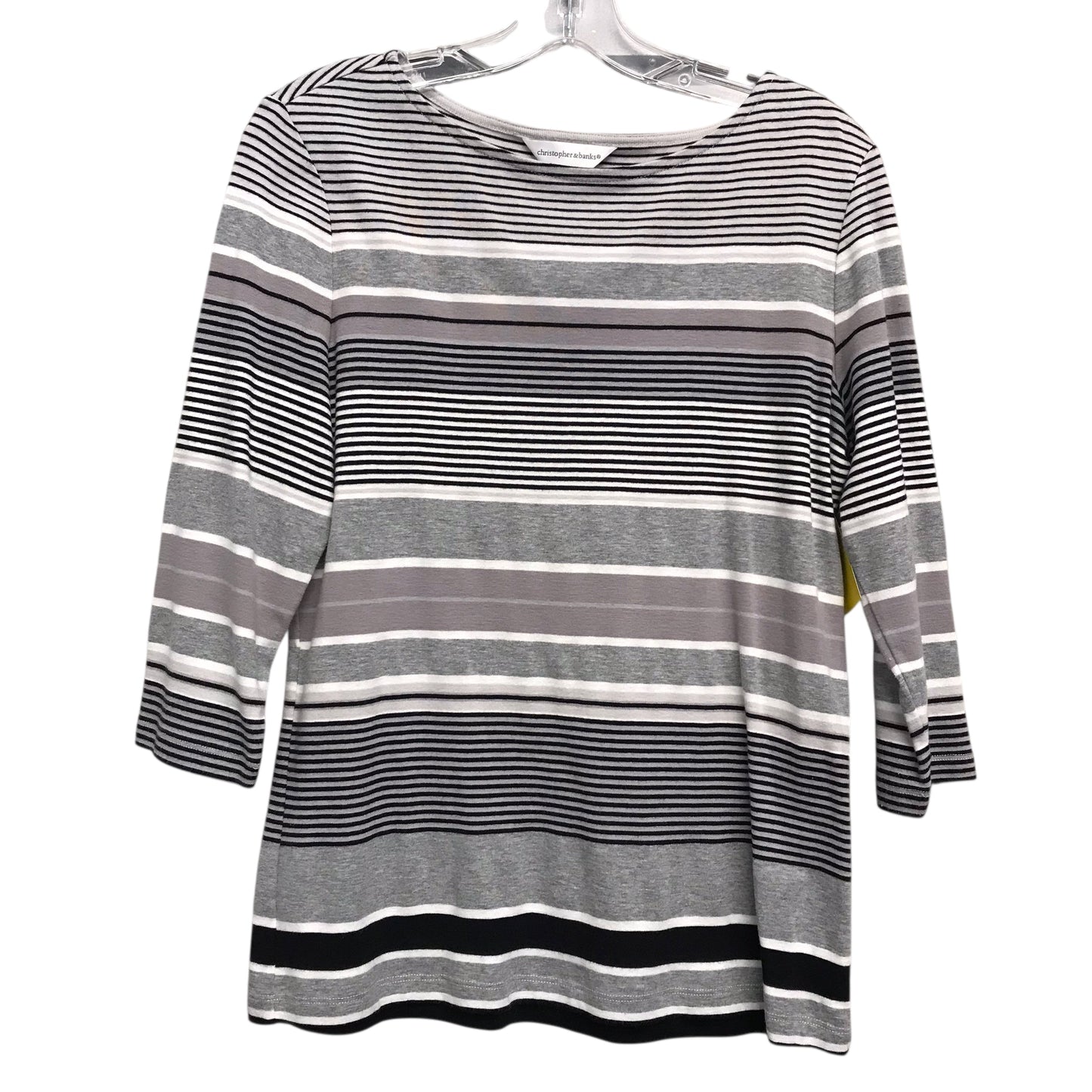 Top Ls By Christopher And Banks In Striped Pattern, Size:M