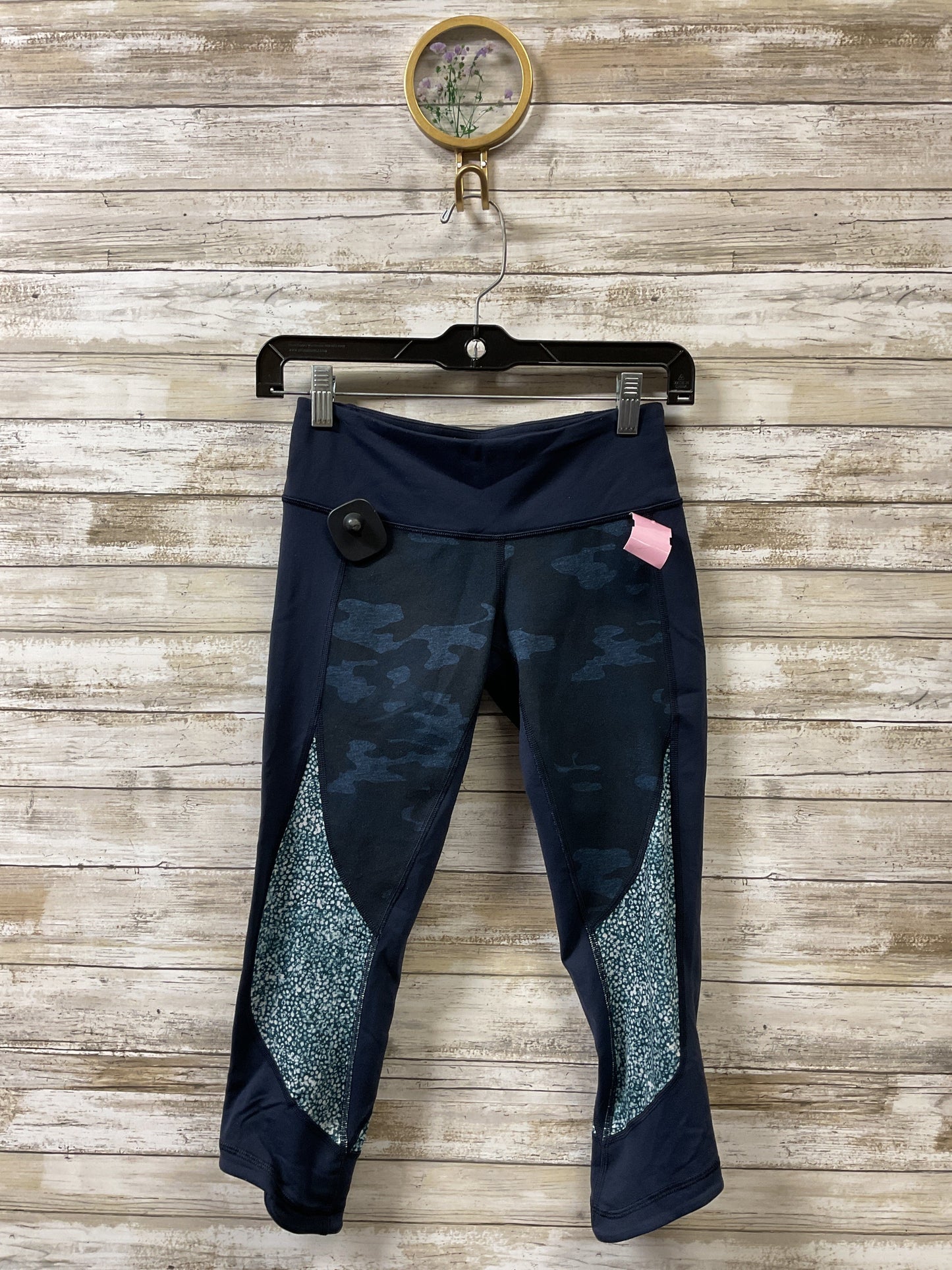 Athletic Leggings By Lululemon In Blue, Size:4