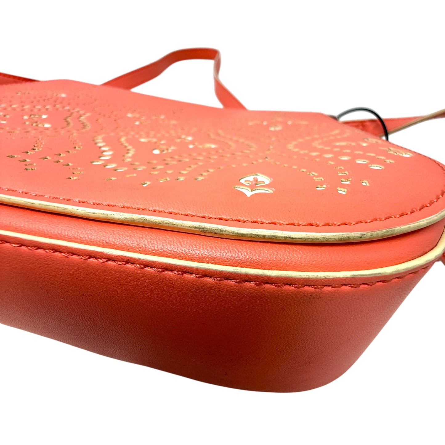 Laser-Cut Saddle Crossbody Bag By Vera Bradley, Size: Small