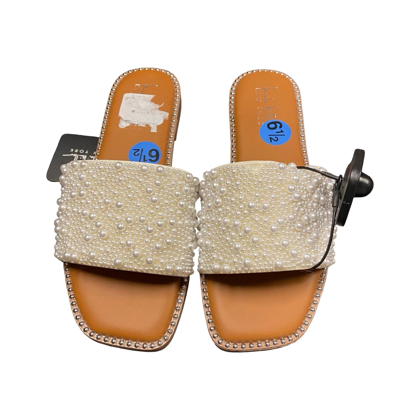 Sandals Flats By Nicole Miller In Multi, Size:6.5