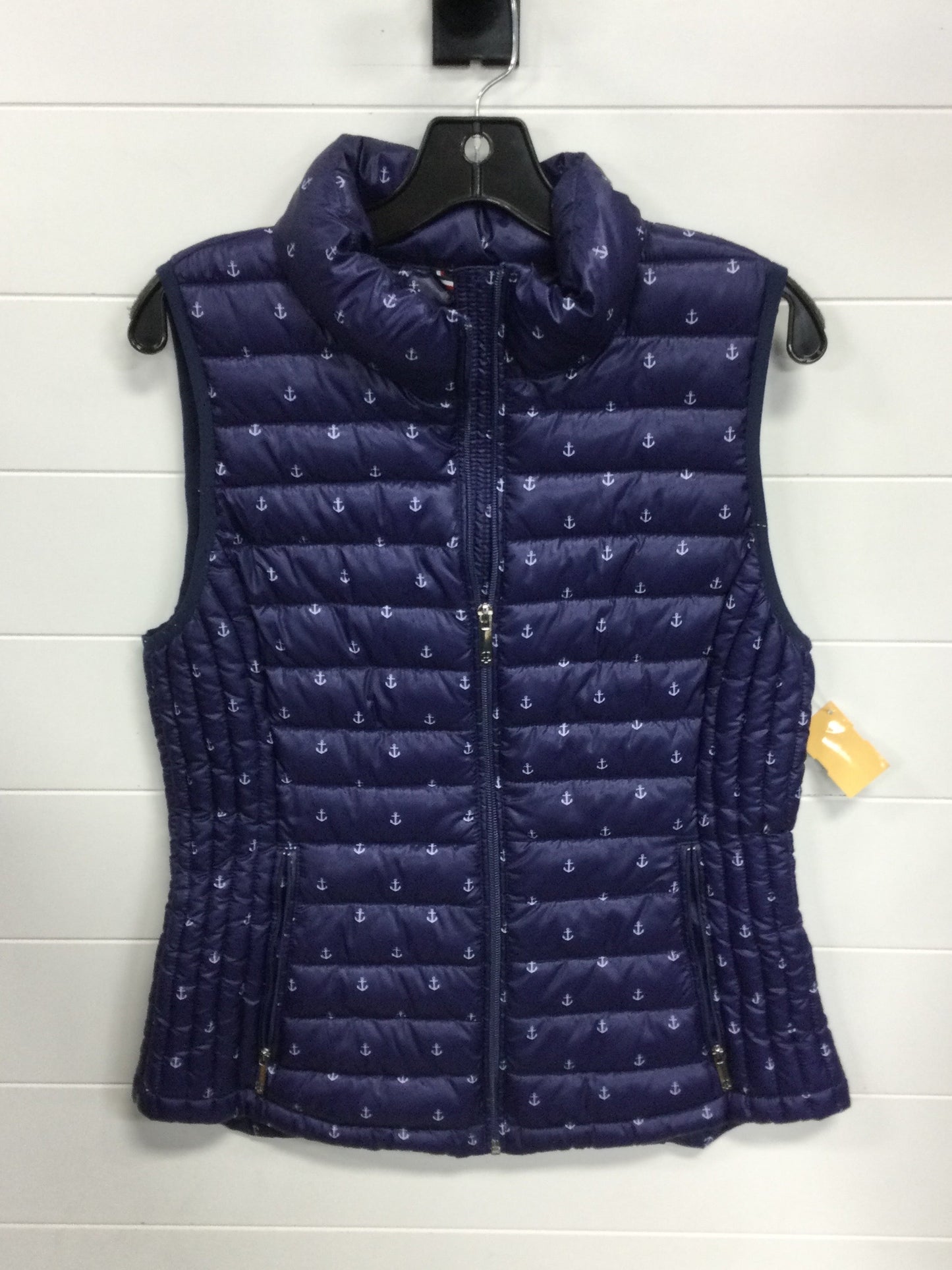Vest Puffer & Quilted By Tommy Hilfiger In Navy, Size:M
