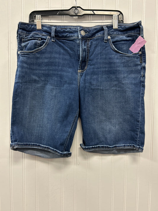 Shorts By Silver In Blue Denim, Size:14
