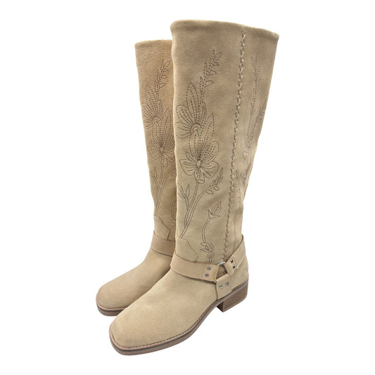 Boots Leather By Lucky Brand In Tan, Size:8