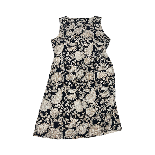 Dress Work By Tommy Hilfiger In Blue & Cream, Size:10