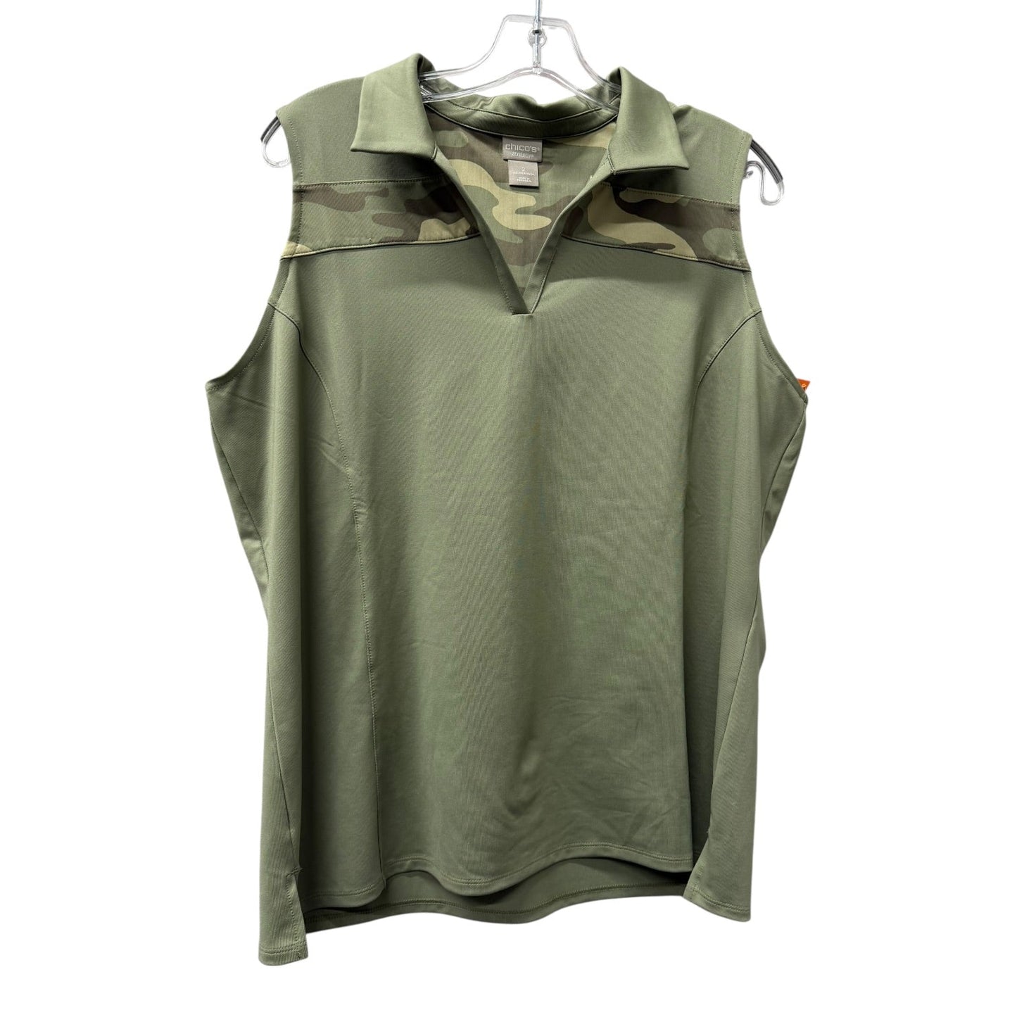 Athletic Tank Top By Chicos In Green, Size:L