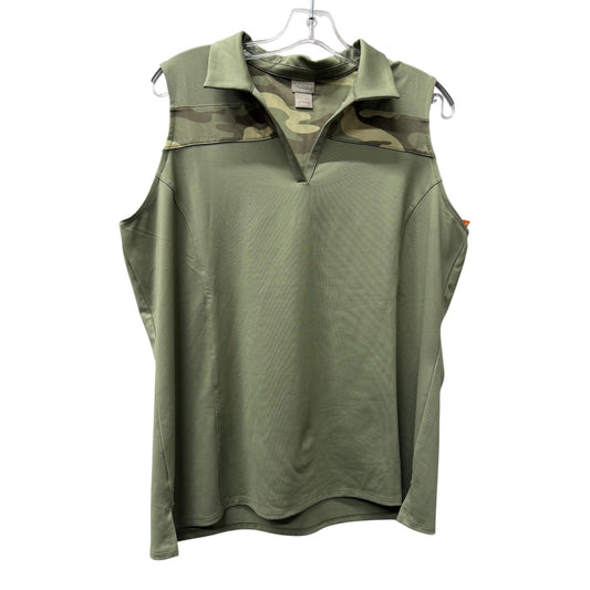 Athletic Tank Top By Chicos In Green, Size:L