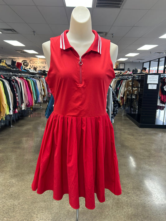 Athletic Dress By Tcec In Red, Size:L