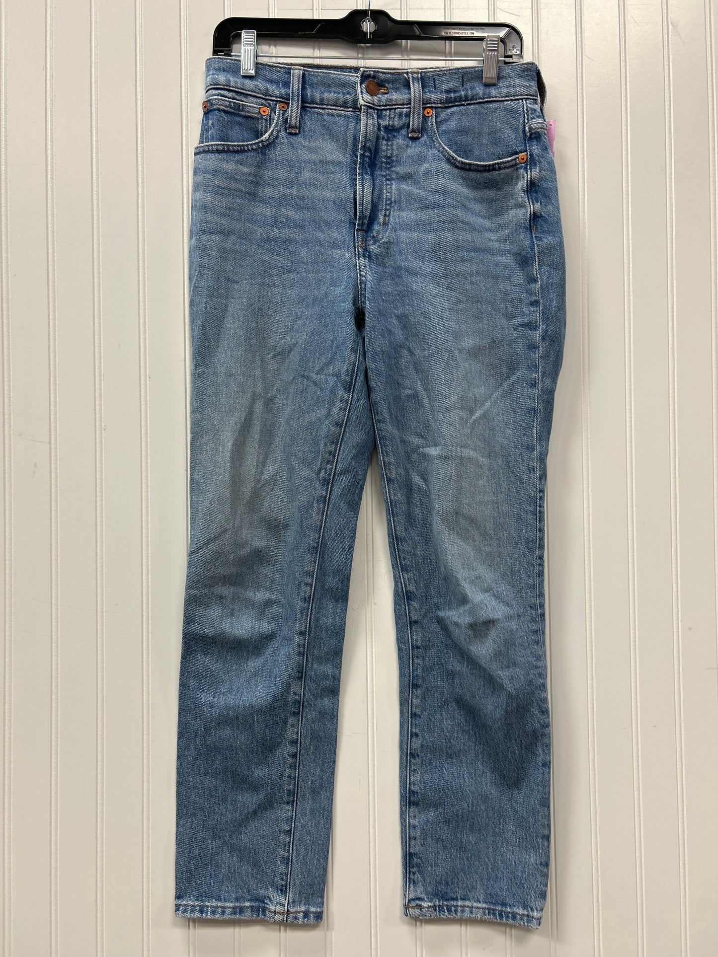 Jeans Straight By Madewell In Blue Denim, Size:2