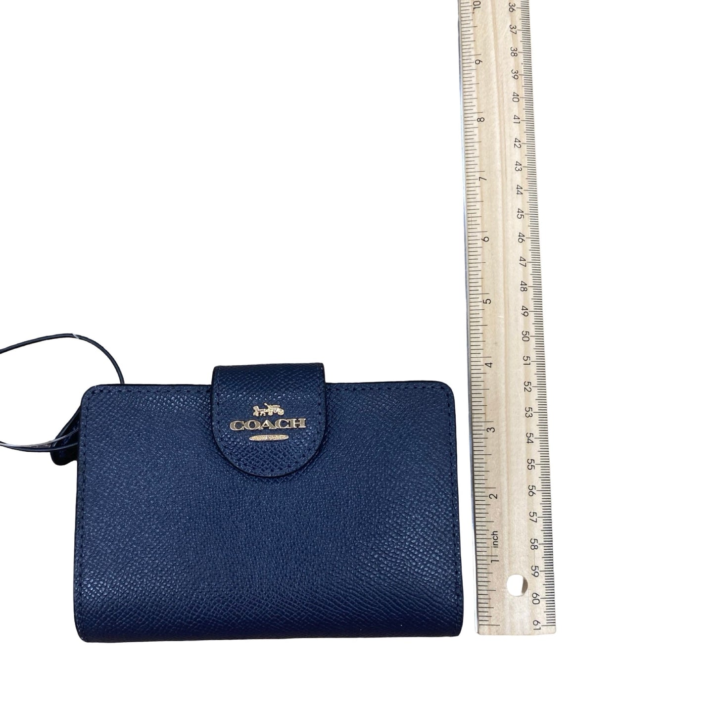 Wallet Designer By Coach In Navy, Size:Small