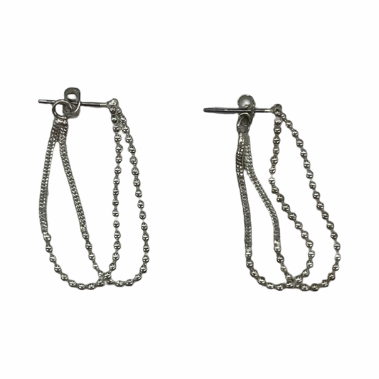 Earrings Dangle/Drop By Clothes Mentor In Silver