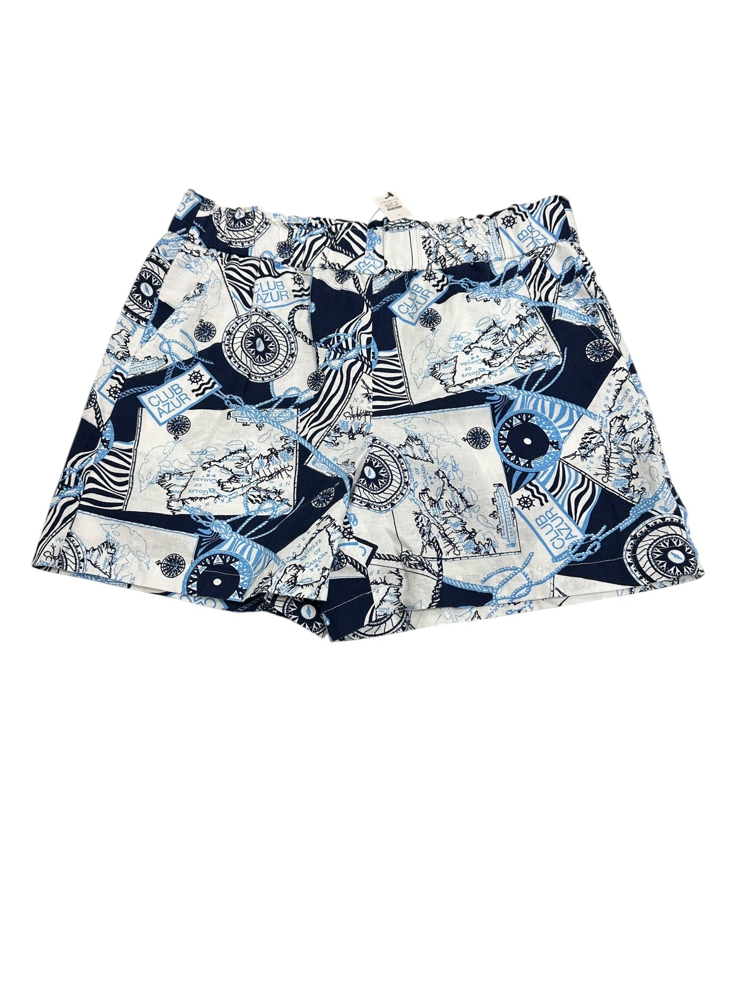 Shorts By Talbots In Blue & White, Size:L