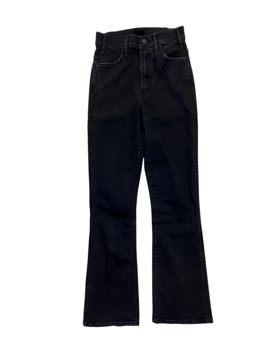 Jeans Boot Cut By Mother In Black Denim, Size:0