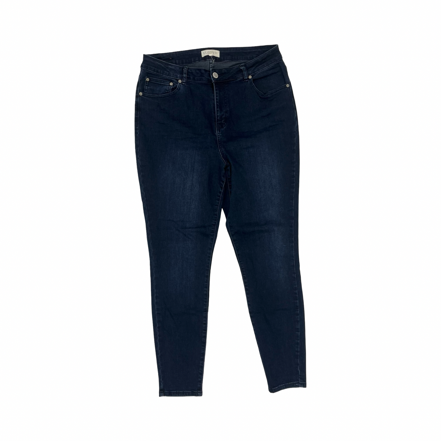 Jeans Skinny By Eloquii In Blue Denim, Size:16