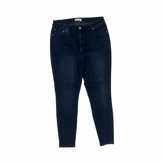 Jeans Skinny By Eloquii In Blue Denim, Size:16