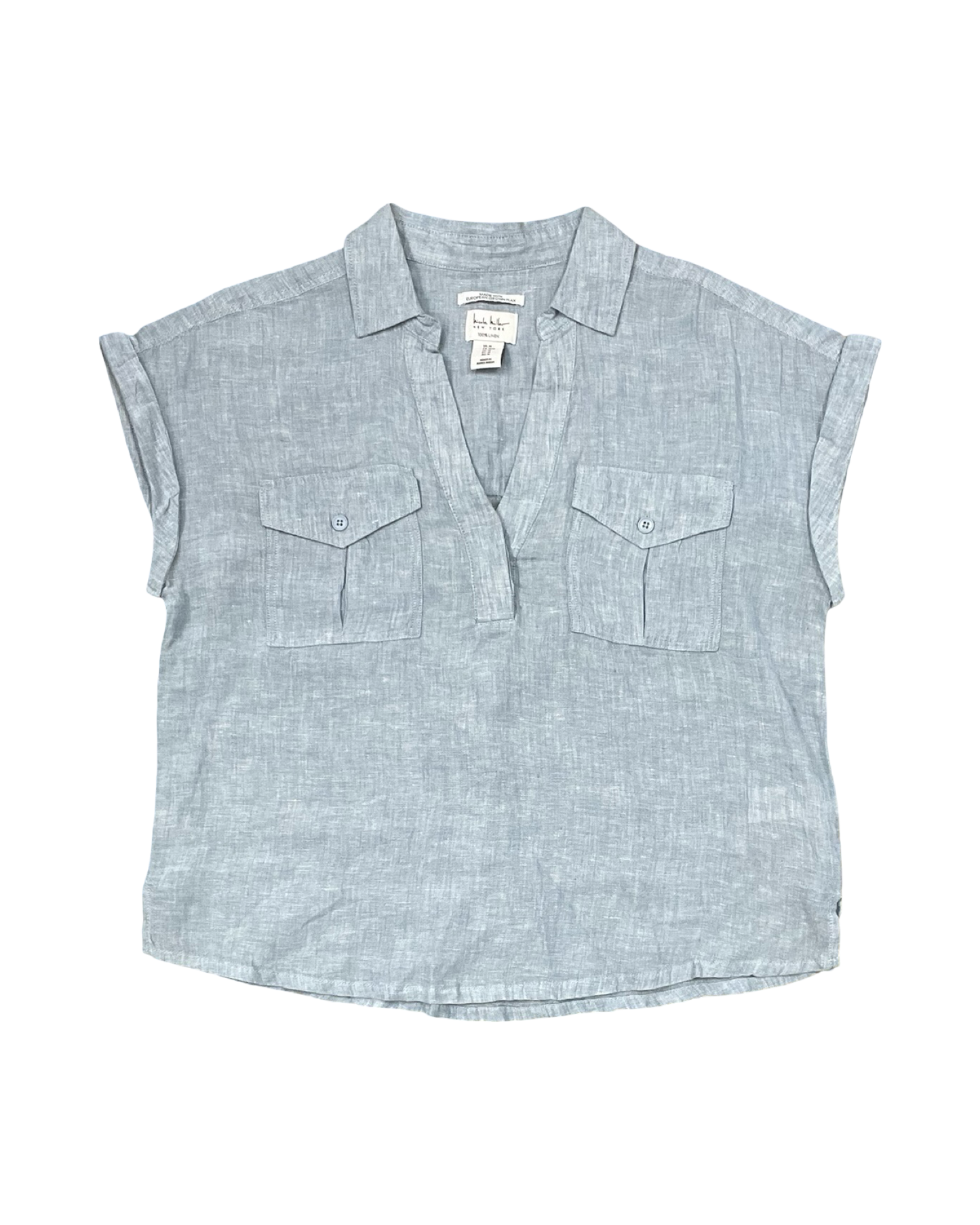 Top Ss By Nicole Miller In Blue, Size:M