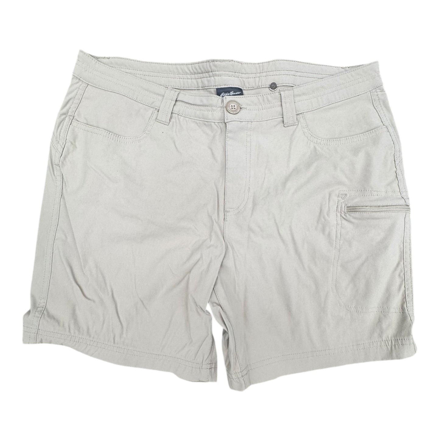 Athletic Shorts By Eddie Bauer In Beige, Size:14