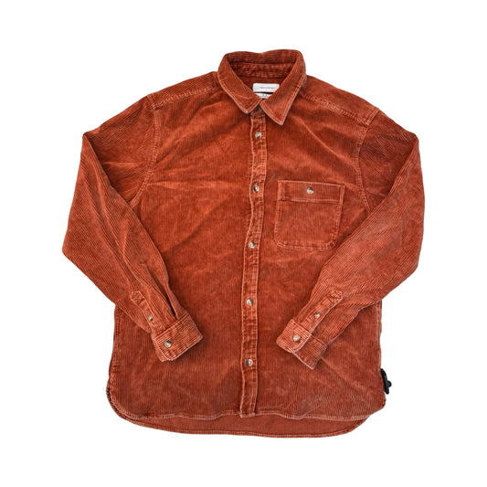Jacket Shirt By Urban Outfitters In Orange, Size:M