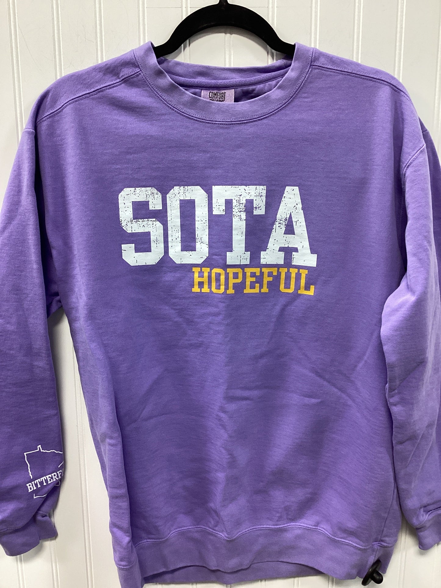 Top Ls By Comfort Colors In Purple, Size:M