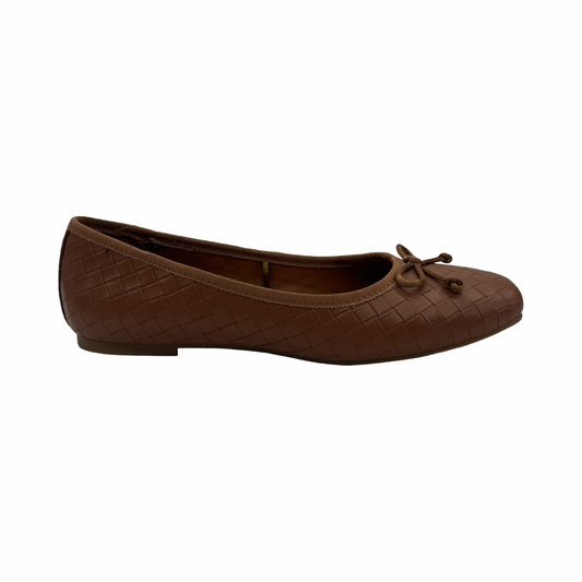 Shoes Flats By Serra In Brown, Size:7