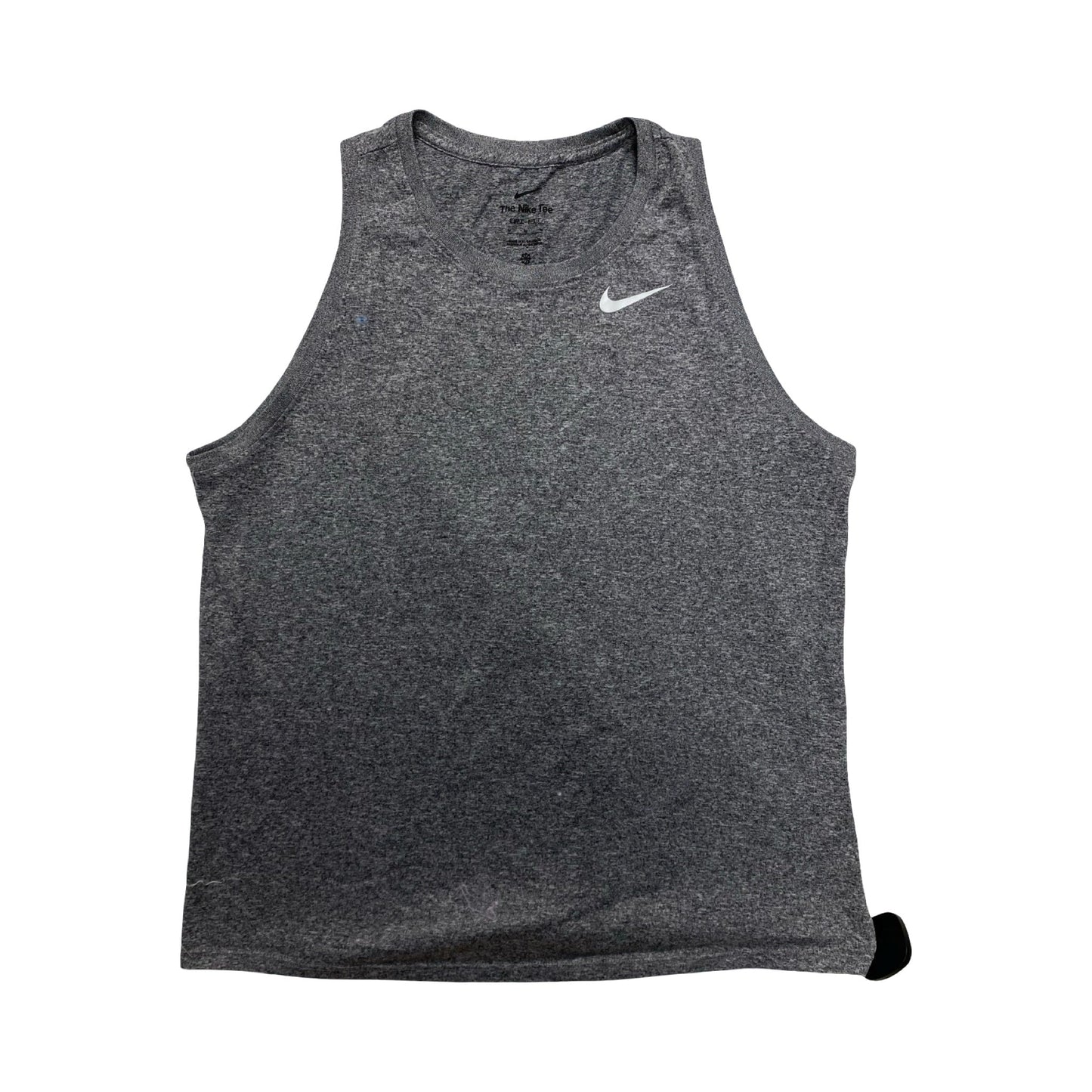 Athletic Tank Top By Nike In Grey, Size:M