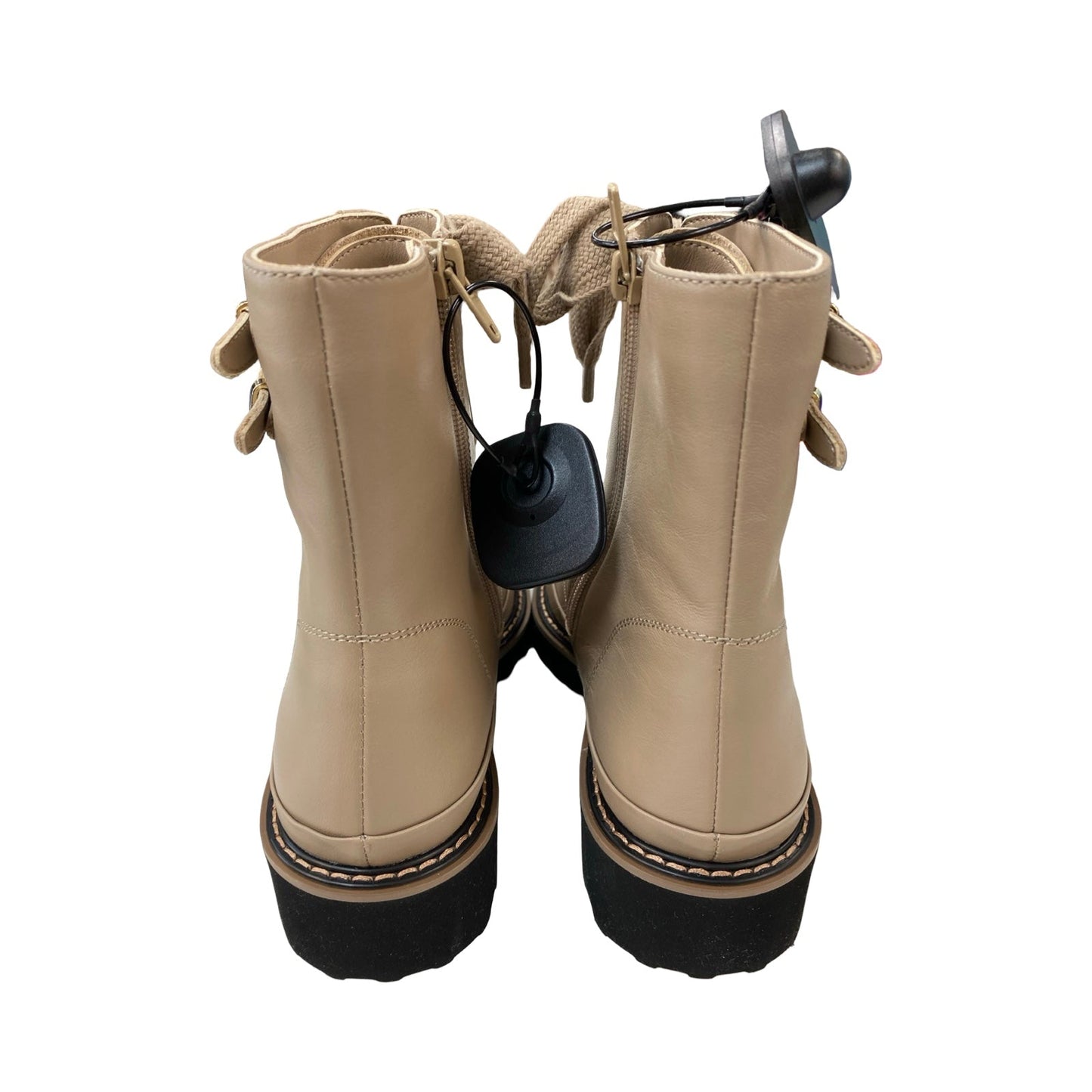 Boots Ankle Flats By Vaneli In Brown, Size:9